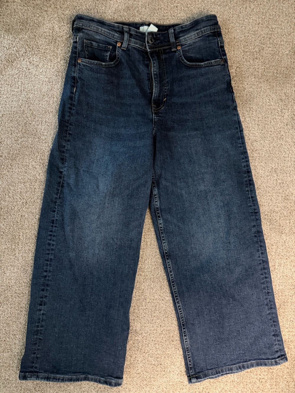 Women's Dark Blue Straight-Leg Jeans